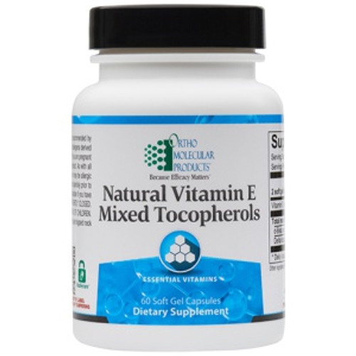 Natural Vitamin E - 60 CT by Ortho Molecular Products