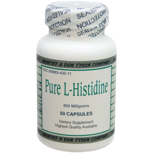 Pure L-Histidine 600mg 50c by Montiff