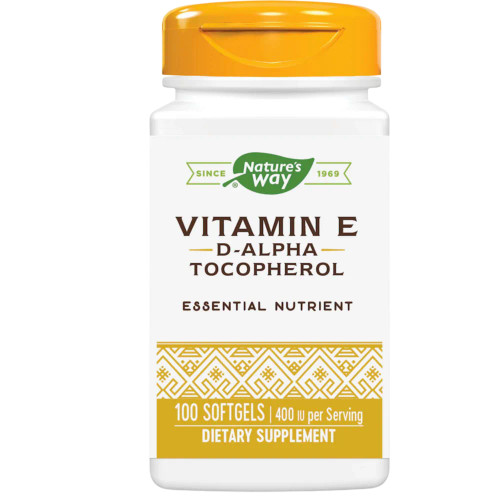 Vitamin E D-Alpha Tocopherol - 100 Softgels by Natures Way