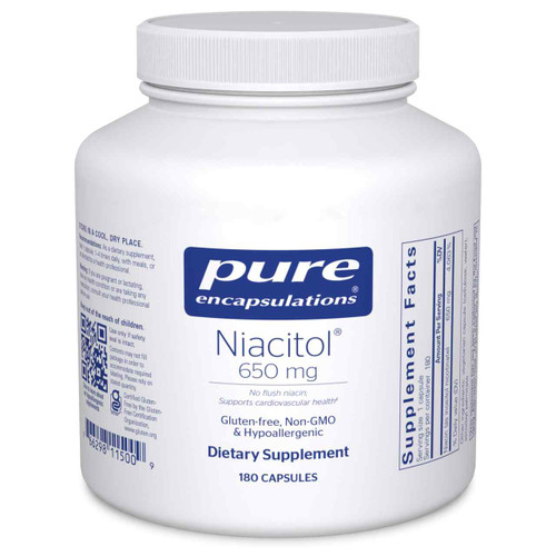 Niacitol 650 Mg 180c Pure Encapsulations