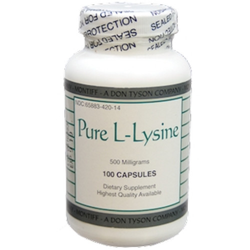 Pure L-Lysine - 100 caps / 500 mg by Montiff