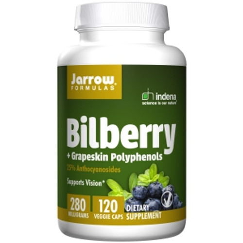 Bilberry + Grapeskin Polyphenols 280mg 120c by Jarrow Formulas