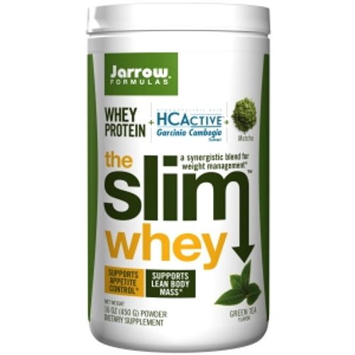 Slim Whey + HCA, Green Tea Flavor 16oz by Jarrow Formulas