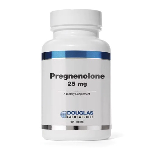 Douglas Laboratories Pregnenolone 25 mg white bottle with 60 tablets