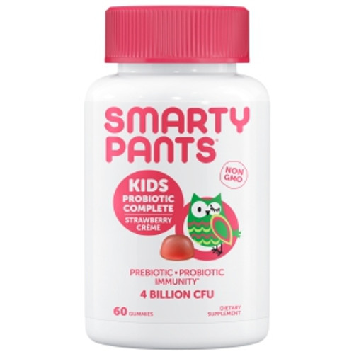 Kids Probiotic Complete Strawberry 60 gummies by SmartyPants Vitamins