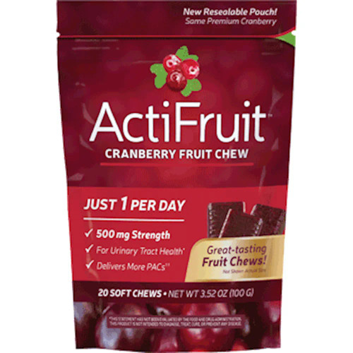 ActiFruit Cranberry Fruit chews 20ct by Nature's Way