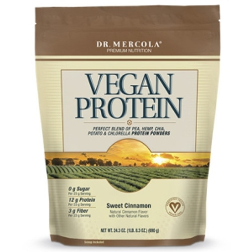 Vegan Protein Sweet Cinnamon 30 srv by Dr. Mercola