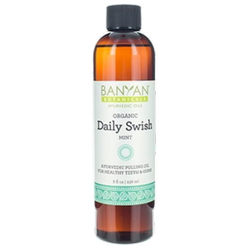 Daily Swish Oil Pulling Mint 8 fl oz by Banyan Botanicals