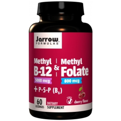 Methyl B-12 & Methyl Folate Cherry 60 loz by Jarrow Formulas