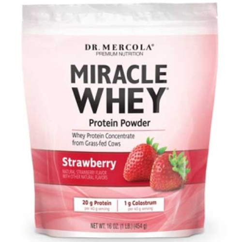Miracle Whey Strawberry 11 srv by Dr. Mercola