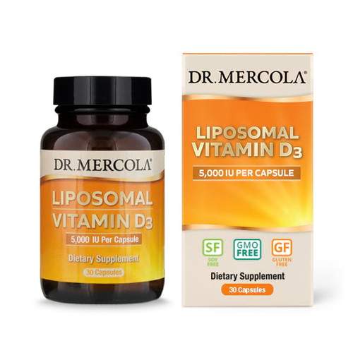 Liposomal Vitamin D3 5000 IU 30c by Dr. Mercola