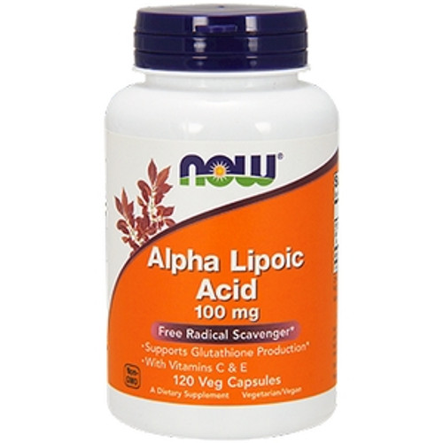 Alpha Lipoic Acid 100mg 120c by Now Foods