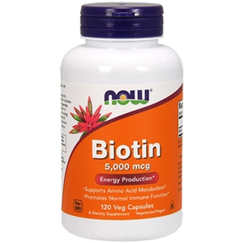 Biotin 5,000 mcg 120c by Now Foods