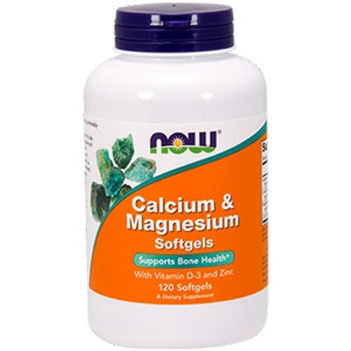 Calcium & Magnesium 120sg by Now Foods