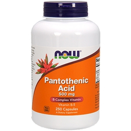 Pantothenic Acid 500mg 250c by Now Foods