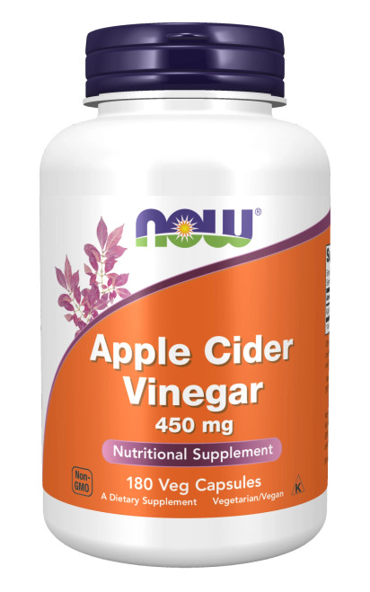 Apple Cider Vinegar 450mg 180c by Now Foods