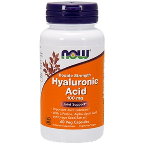 Hyaluronic Acid 100mg 60c by Now Foods