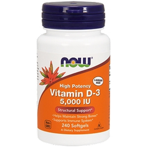 Vitamin D-3 5000 IU  240sg by Now Foods