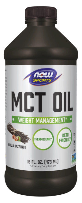 MCT Oil Vanilla Hazelnut 16 fl oz by Now Foods
