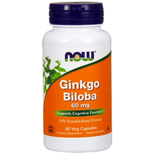 Ginkgo Biloba 60mg 60c by Now Foods