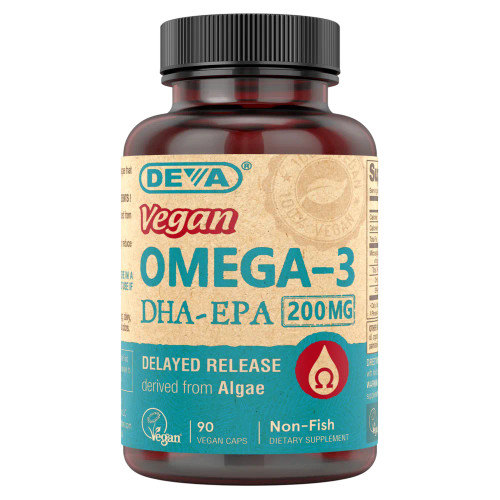 Vegan DHA-EPA (Delayed Release) - 90 Capsules by Deva Nutrition