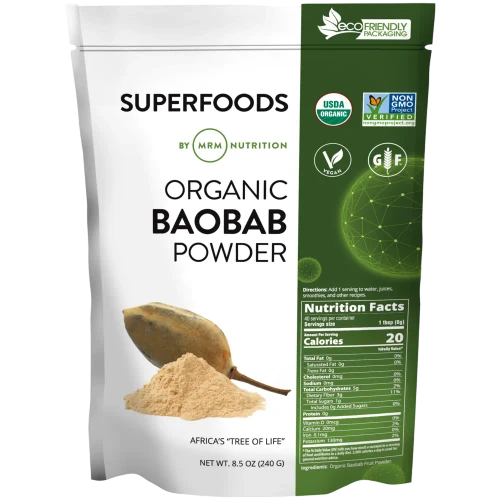 Raw Organic Baobab Fruit Powder 40 serv by Metabolic Response Modifier