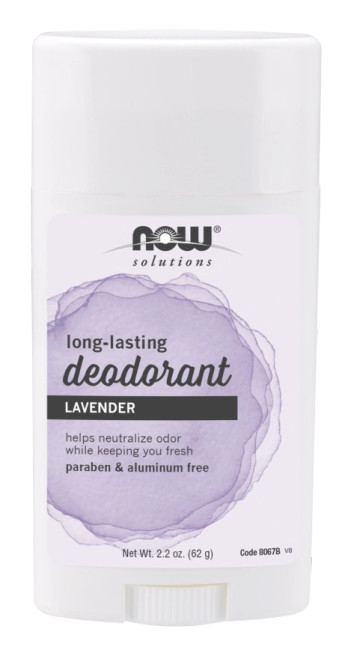 Long-Lasting Deodorant - Lavender 2.2 oz by Now Foods