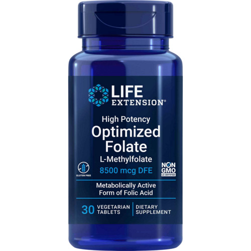High Potency Optimized Folate 8500mcg 30c by Life Extension