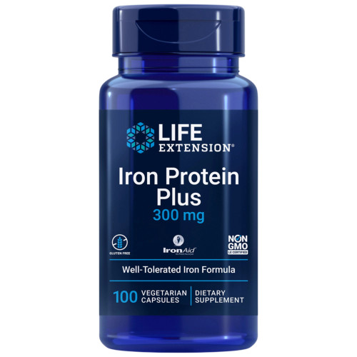 Iron Protein Plus 300mg 100c by Life Extension