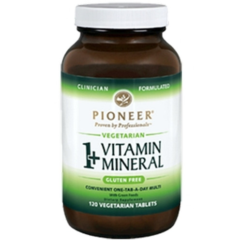 1+ Vitamin Mineral Vegetarian 120t by Pioneer