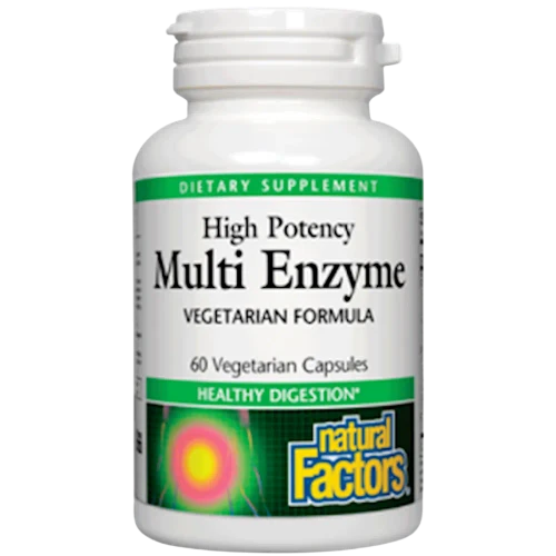 Multi Enzyme Vegetarian Formula 60c by Natural Factors