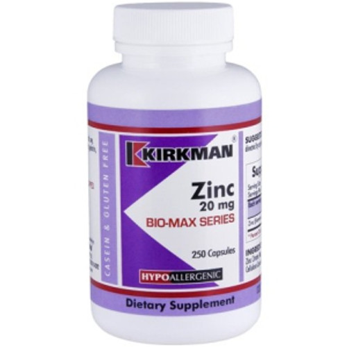 Zinc 20 mg 250c by Kirkman Group