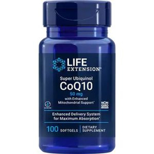 Super Ubiquinol CoQ10 50 mg 100sg - Life Extension