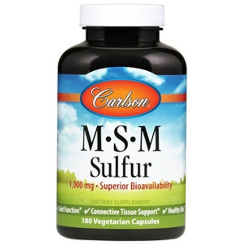 MSM Sulfur 180c by Carlson Labs