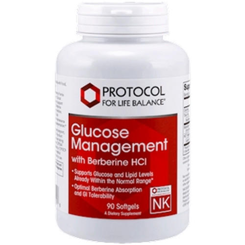 Glucose Management w/Berberine HCl 90sg by Protocol for Life