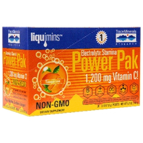 Power Pak Tangerine 30 packets by Trace Minerals Research