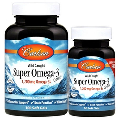 Super Omega-3 Gems 130sg by Carlson Labs