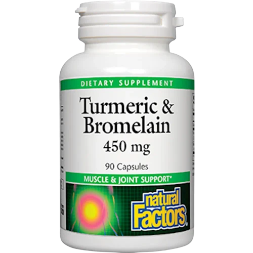 Turmeric & Bromelain - 90 caps / 450 mg by Natural Factors