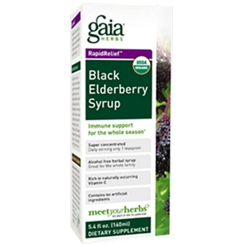 Black Elderberry Syrup 5.4oz by Gaia Herbs-Professional Solutions