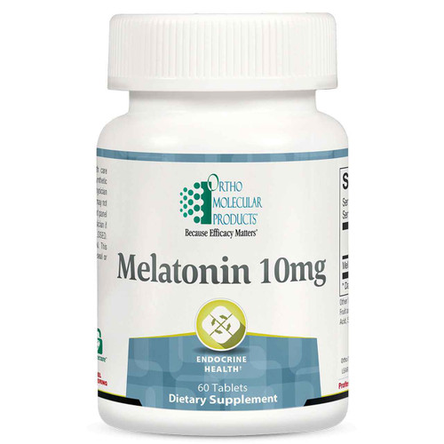 Melatonin 10 mg by Ortho Molecular Products – Circadian Rhythm and Sleep Support