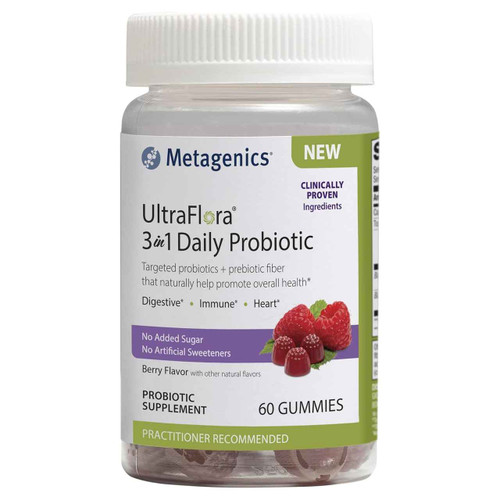 UltraFlora 3 in 1 Daily Probiotic Gummies 60 CT by Metagenics