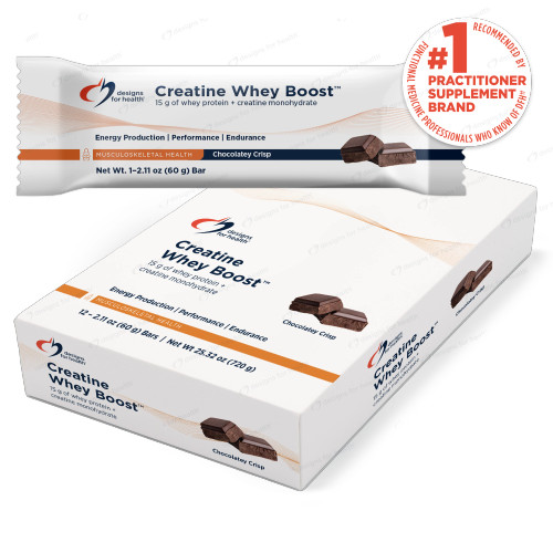 Creatine Whey Boost Chocolatey Crisp 12ct by Designs for Health