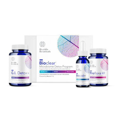 BioClear Microbiome Detox Program with Biocidin Liquid by Biocidin Botanicals