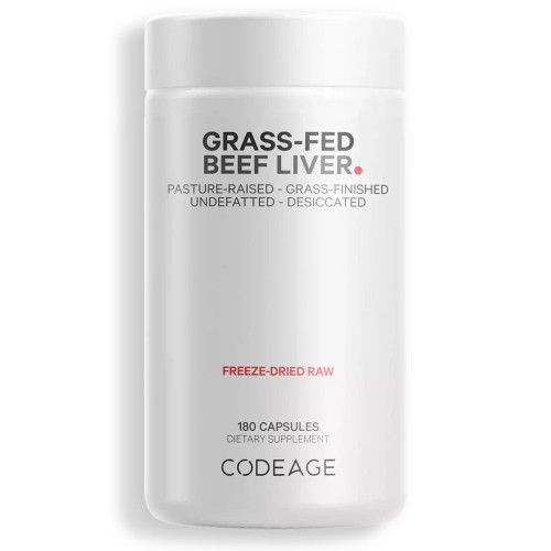 Grass Fed Beef Liver 180c by Codeage