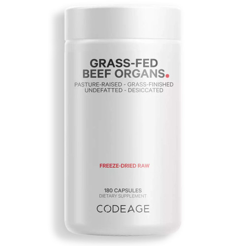 Grass Fed Beef Organs 180c by Codeage
