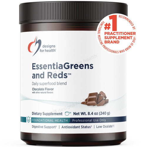 EssentiaGreens and Reds Chocolate 240g by Designs for Health
