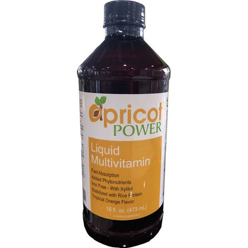 Apricot Power Liquid Multivitamin 16oz