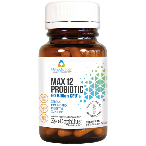 MAX 12 Probiotic 40c by Metabolic Code