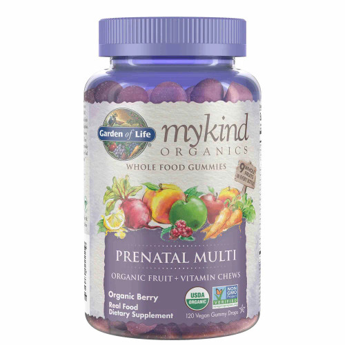 mykind Organics Prenatal Gummy Multi - Berry 120 gummies by garden of life