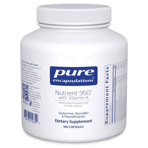 Nutrient 950® with Vitamin K by Pure Encapsulations – Daily Multivitamin and Mineral Support